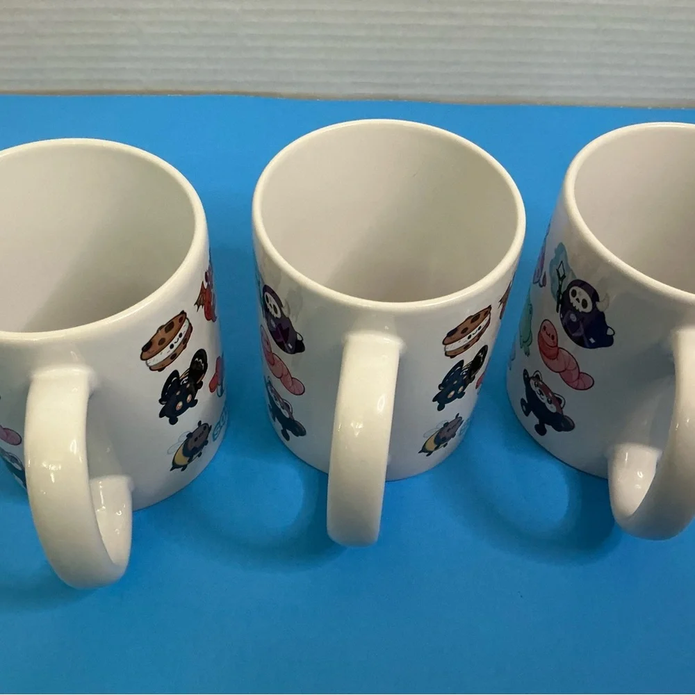 Lot Of 3 Squishable Ceramic Coffee Mugs